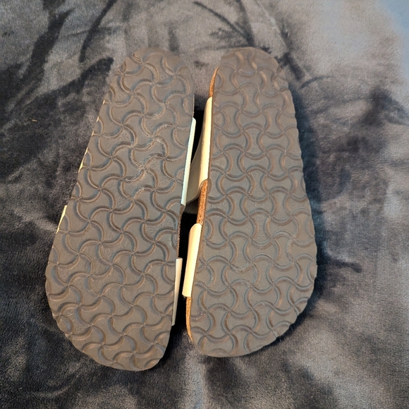 Birkenstock sz 38 (7-7.5) Women's Sydney Birko-Flor Graceful sandal Pearl White - Picture 5 of 6